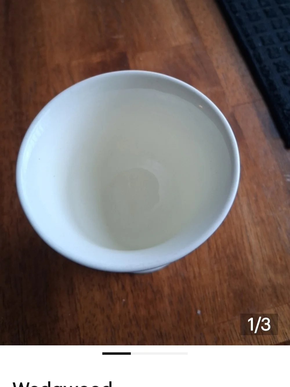 Wedgwood Cream Embossed Ceramic Vase - Picture 5 of 6